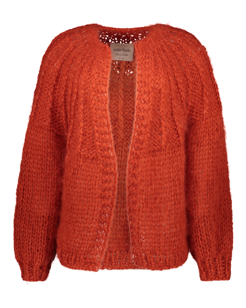 Camelia Cardigan - Rouge Orange
